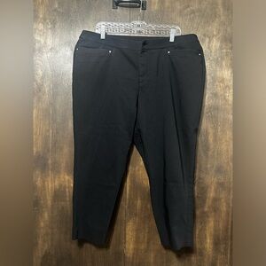 CJ Banks Signature Slimming Ponte Pant Black Size 20W
